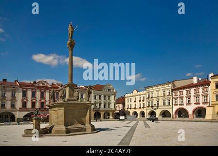 Masarykovo namesti à Nový Jičín, Moravskoslezský kraj, République Tchèque Banque D'Images