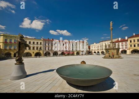 Masarykovo namesti à Nový Jičín, Moravskoslezský kraj, République Tchèque Banque D'Images