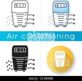 Icône purificateur d'air Illustration de Vecteur