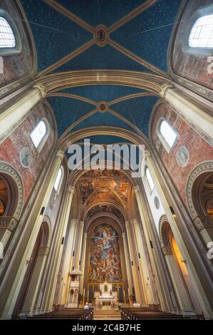 Église paroissiale et universitaire de Saint-Ludwig, Ludwigskirche, Schwabing, Munich, haute-Bavière, Bavière, Allemagne Banque D'Images