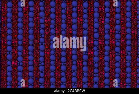 Banderole rayée en forme de cercle rouge et bleu arrière-plan Banque D'Images