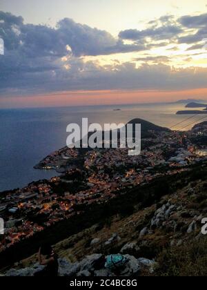 Vue d'ensemble de Dubrovnik Banque D'Images