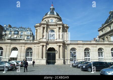 Cour intérieure du senat, paris, france, europe Banque D'Images