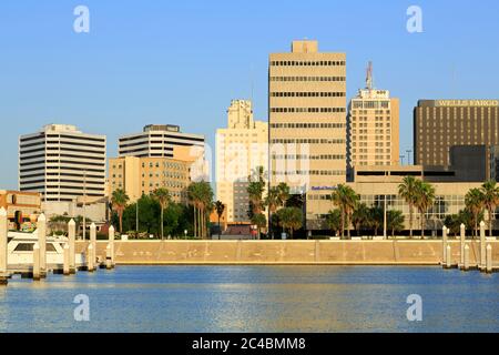 Vue sur le front de mer à Corpus Christi, Texas, États-Unis Banque D'Images