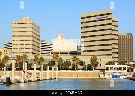 Vue sur le front de mer à Corpus Christi, Texas, États-Unis Banque D'Images