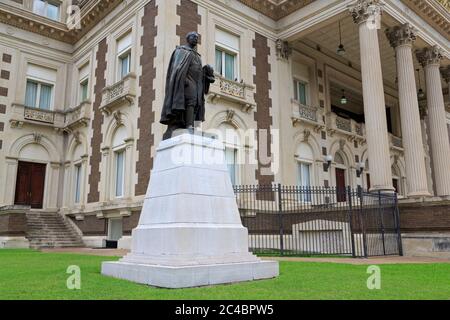 Statue de Sam Cochran, Temple du Rite écossais, Dallas, Texas, États-Unis Banque D'Images