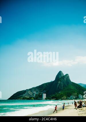 Plages d'Ipanema Rio de Janeiro, Brésil Banque D'Images