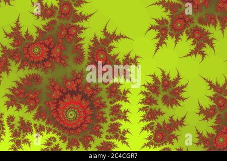 Résumé généré par ordinateur méditative fractal conception arrière-plan Banque D'Images