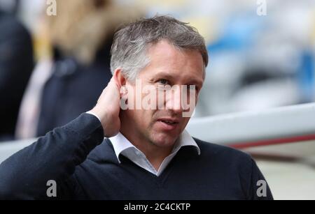 Düsseldorf Düsseldorf, Allemagne. 27 avril 2019. Firo: 27.04.2019 football, football: 1. Bundesliga, saison 2018/2019 Fortuna Dusseldorf Düsseldorf Düsseldorf - SV Werder Bremen Werder Manager, Frank Baumann, geste, geste, déception, déception, déception, déçu, insatisfait, | usage dans le monde crédit: dpa/Alay Live News Banque D'Images