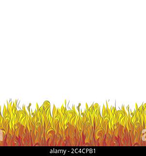 Flamme abstraite. Illustration vectorielle. Imitation de vitraux. Clipart graphique Illustration de Vecteur
