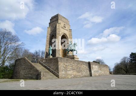 Mémorial de l'Imperator William I., Hohensyburg, Syburg, Dortmund, région de la Ruhr, Rhénanie-du-Nord-Westphalie, Allemagne, Europe Banque D'Images