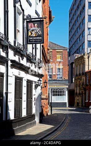 The George Hotel, Land of Green Ginger, Hull, Humberside, East Yorkshire, Angleterre Banque D'Images