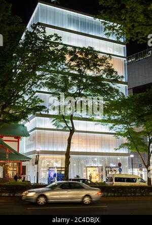 Le magasin Dior à Omotesando Street, Tokyo Japon la nuit. Banque D'Images