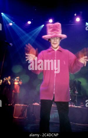 Jamiroquai dans le Concart au Twon & Country Club de Londres 1995 Banque D'Images