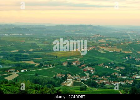 Vignobles d'Alba, Langhe et Roero Banque D'Images