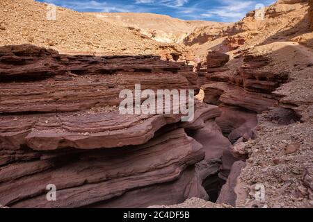 Le Red Canyon en Israël Banque D'Images