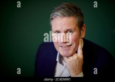 Le candidat à la direction du travail Sir Keir Starmer à Manchester Banque D'Images