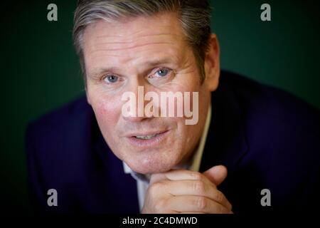 Le candidat à la direction du travail Sir Keir Starmer à Manchester Banque D'Images