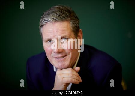 Le candidat à la direction du travail Sir Keir Starmer à Manchester Banque D'Images