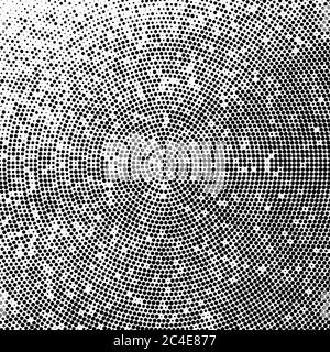 Texture d'arrière-plan demi-ton abstraite de points noirs. Illustration de Vecteur