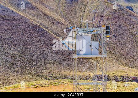 Paysage aride au parc national d'aconcagua, province de mendoza, argentine Banque D'Images