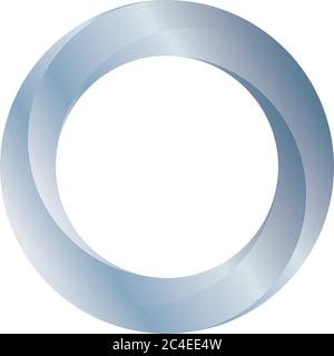 Anneau argenté. Icône orbite. Illustration vectorielle. Illustration de Vecteur