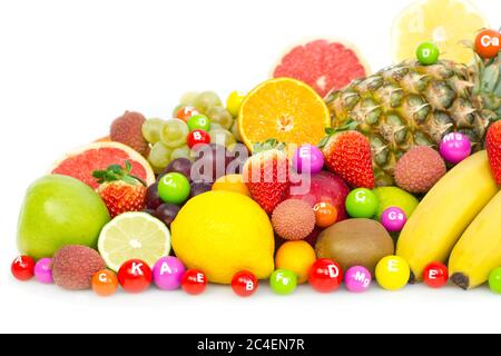 Fruits frais bio Banque D'Images