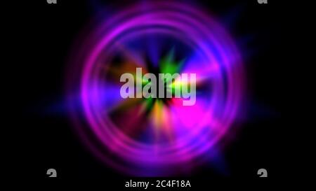 lumière de rayons, lumière, étoile, cercle, halo, résumé Banque D'Images