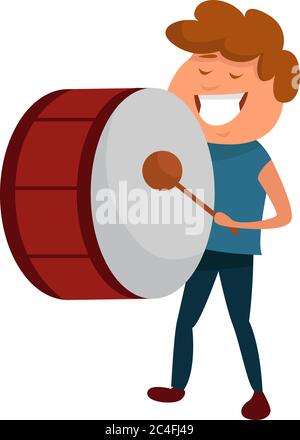 Grand tambour, illustration, vecteur sur fond blanc Illustration de Vecteur