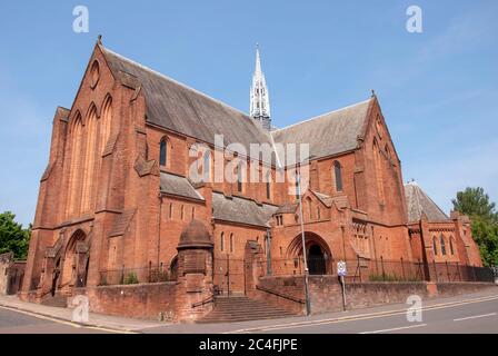 L'Université de Strathclyde Barony Church Hall Castle Street Glasgow Écosse Royaume-Uni vue extérieure grès rouge victorien gothique ancien chu Banque D'Images