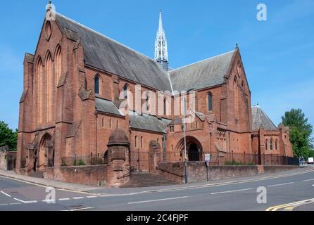 L'Université de Strathclyde Barony Church Hall Castle Street Glasgow Écosse Royaume-Uni vue extérieure grès rouge victorien gothique ancien chu Banque D'Images