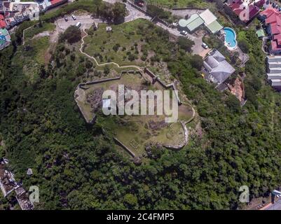 Vue aérienne du fort Louis St.martin Banque D'Images