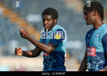 High Wycombe, Royaume-Uni. 26 juin 2020. Lors de la session de formation du Wycombe Wanderers FC à Adams Park, High Wycombe, Angleterre, le 26 juin 2020. Photo de David Horn. Crédit : images Prime Media/Alamy Live News Banque D'Images