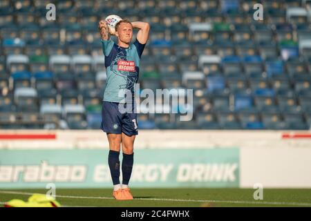 High Wycombe, Royaume-Uni. 26 juin 2020. Lors de la session de formation du Wycombe Wanderers FC à Adams Park, High Wycombe, Angleterre, le 26 juin 2020. Photo de David Horn. Crédit : images Prime Media/Alamy Live News Banque D'Images