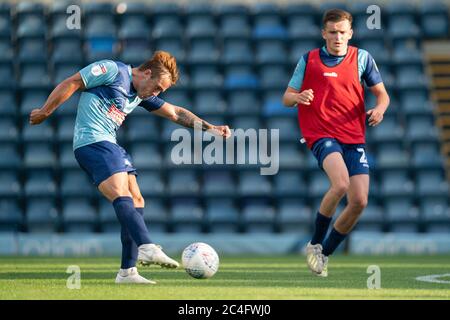 High Wycombe, Royaume-Uni. 26 juin 2020. Lors de la session de formation du Wycombe Wanderers FC à Adams Park, High Wycombe, Angleterre, le 26 juin 2020. Photo de David Horn. Crédit : images Prime Media/Alamy Live News Banque D'Images