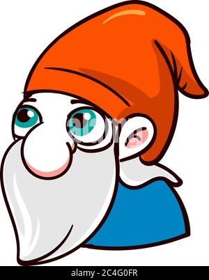 GNOME avec Red Hat, illustration, vecteur sur fond blanc Illustration de Vecteur