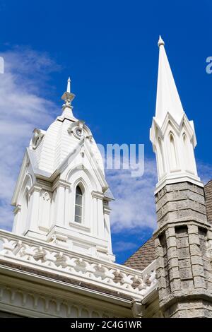 Assembly Hall sur Temple Square, Salt Lake City, Utah, États-Unis, Amérique du Nord Banque D'Images