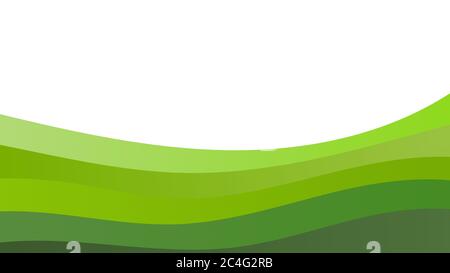 Arrière-plan abstrait et coloré des ondes de couleur. Modèle pour circulaire, couverture ou bannière Illustration de Vecteur