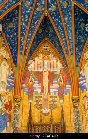 Cathédrale de la Madeleine, Salt Lake City, Utah, États-Unis, Amérique du Nord Banque D'Images