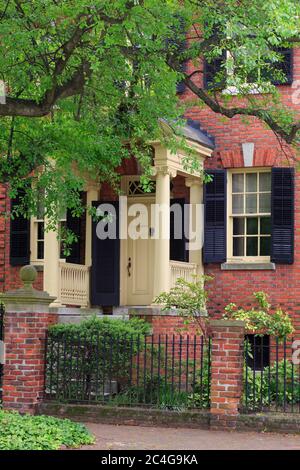 House, quartier historique de Freemason, Norfolk, Virginie, États-Unis Banque D'Images