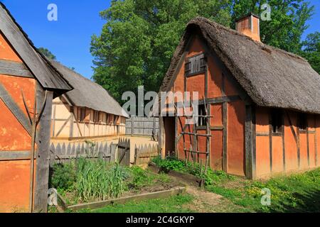 Jamestown Settlement Museum, Williamsburg, Virginie, USA Banque D'Images