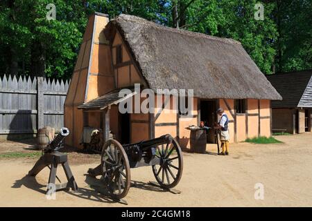 Jamestown Settlement Museum, Williamsburg, Virginie, USA Banque D'Images