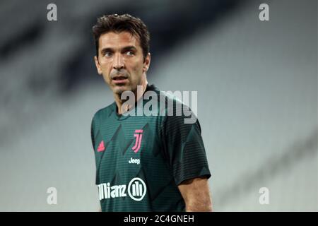 Turin, Italie. 26 juin 2020. Turin, Italie, Allianz Stadium, 26 juin 2020, 77 Gianluigi Buffon (JUVENTUS) pendant la série UN match de football entre Juventus FC et US Lecce. Crédit: LM/Claudio Benedetto crédit: Claudio Benedetto/LPS/ZUMA Wire/Alamy Live News Banque D'Images