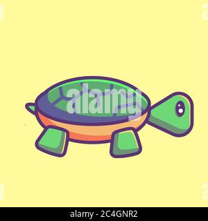 icône vecteur tortue. concept d'icône été Illustration de Vecteur
