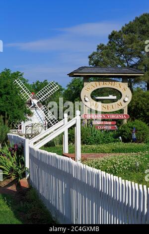 Moulin à Yorktown, Virginie, États-Unis Banque D'Images