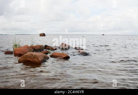 Les bancs de sable de Kalajoki dans la baie Bothnian en Finlande Banque D'Images