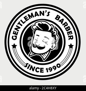 Logo barber shop Illustration de Vecteur