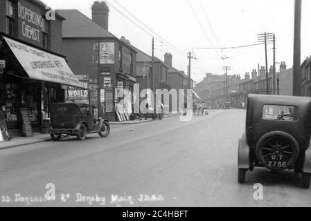 DONCASTER ROAD DENABY MAIN Banque D'Images