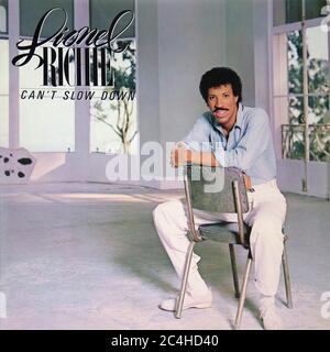 Lionel Richie - ne peut pas ralentir Motown 12'' Vinyl LP - Vintage Cover Banque D'Images