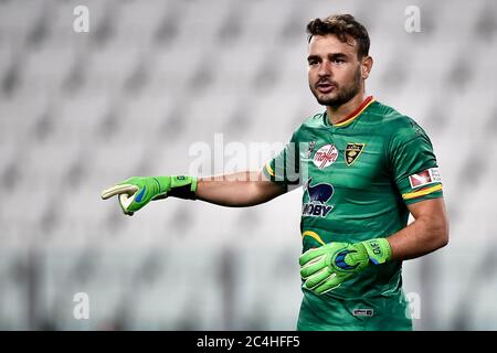 Turin, Italie - 26 juin 2020 : Gabriel des US Lecce gestes pendant la série UN match de football entre Juventus FC et US Lecce. Juventus FC a remporté 4-0 victoires sur US Lecce. Crédit: Nicolò Campo/Alay Live News Banque D'Images